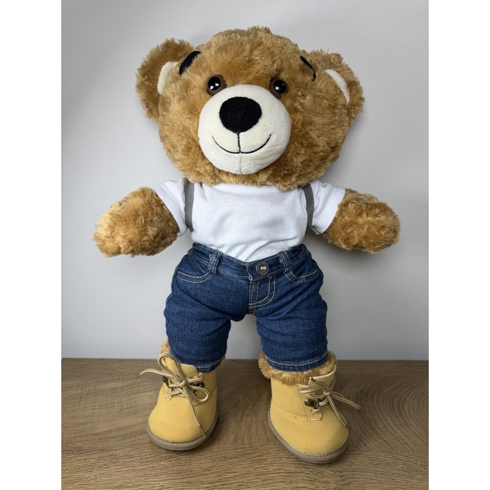 Build-A-Bear Bearemy Brown Teddy Bear Plush Stuffed Animal Mascot BAB + Clothes